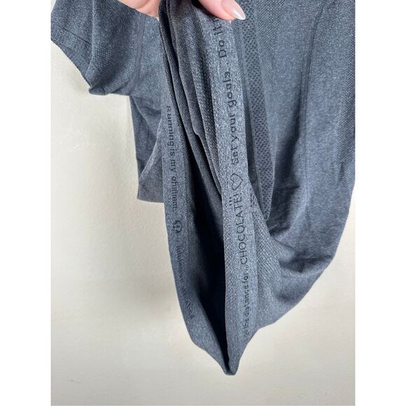 Lululemon Swiftly Short Sleeve Gray - Long Sleeve- Sz 8 - Picture 5 of 5